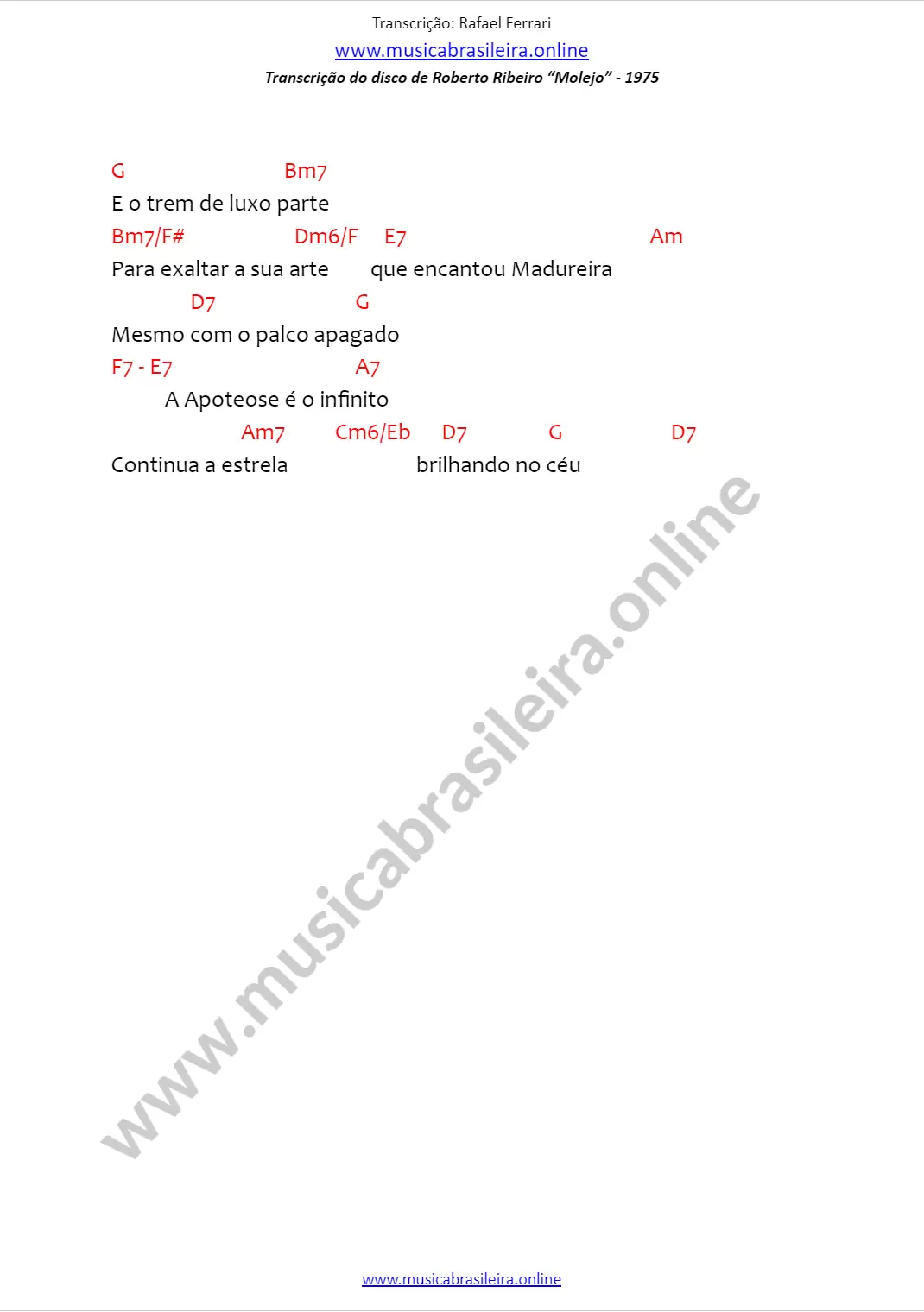 Cifra Estrela de Madureira Cardoso e Acyr Pimentel) Pag 2